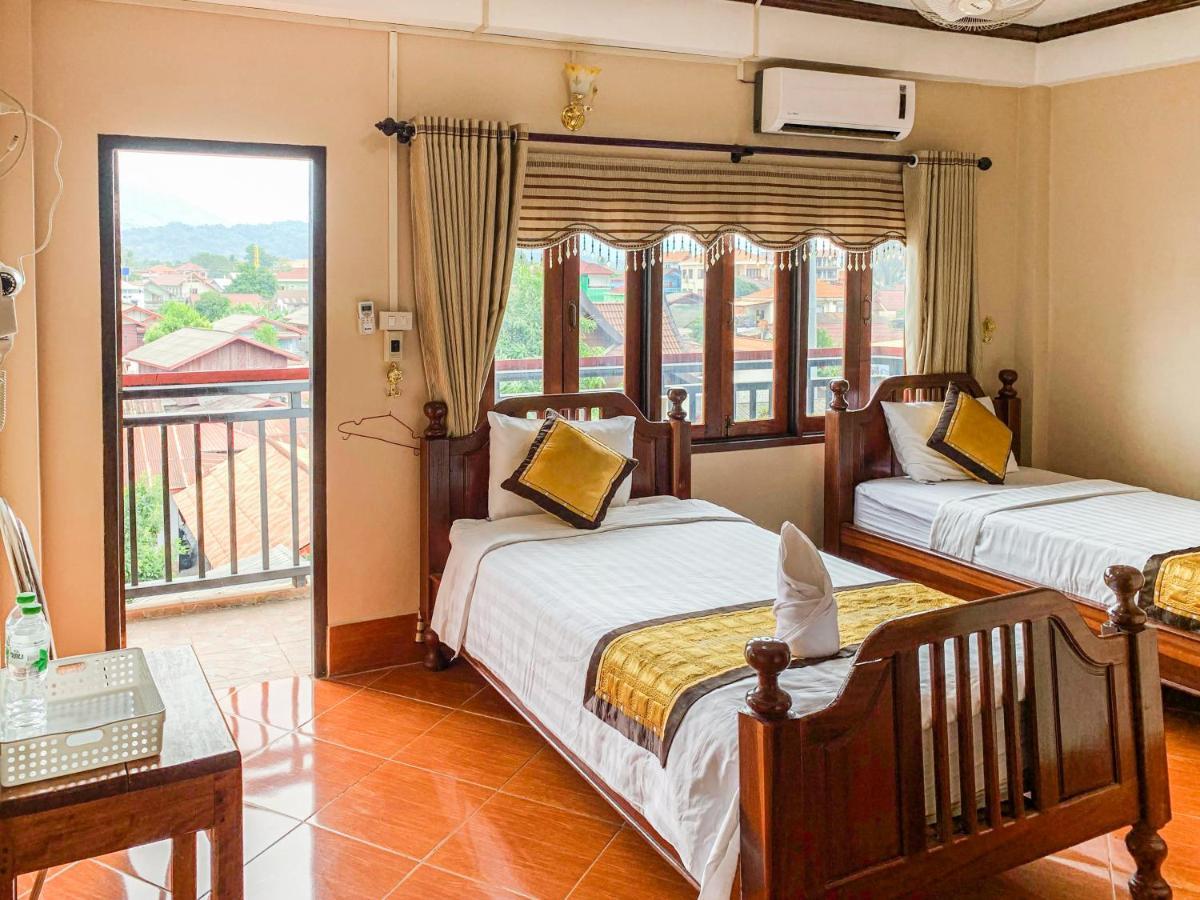 Bountang Mountain View Riverside Hotel Ванг-Виенг Экстерьер фото