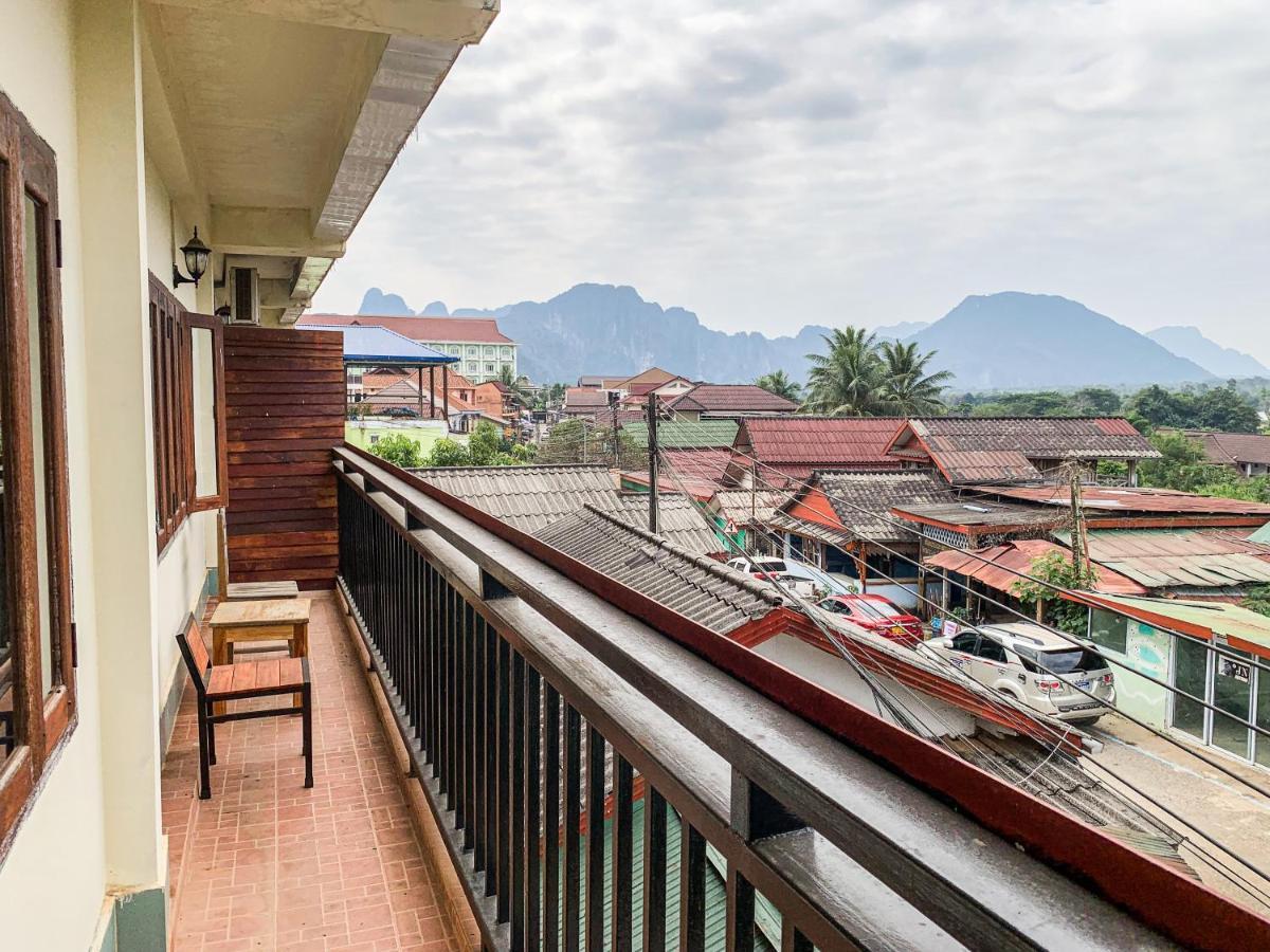 Bountang Mountain View Riverside Hotel Ванг-Виенг Экстерьер фото
