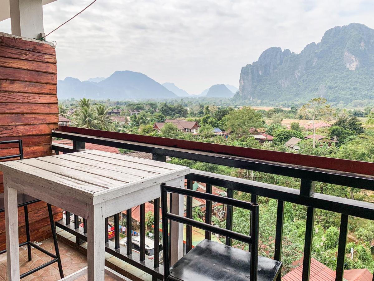 Bountang Mountain View Riverside Hotel Ванг-Виенг Экстерьер фото