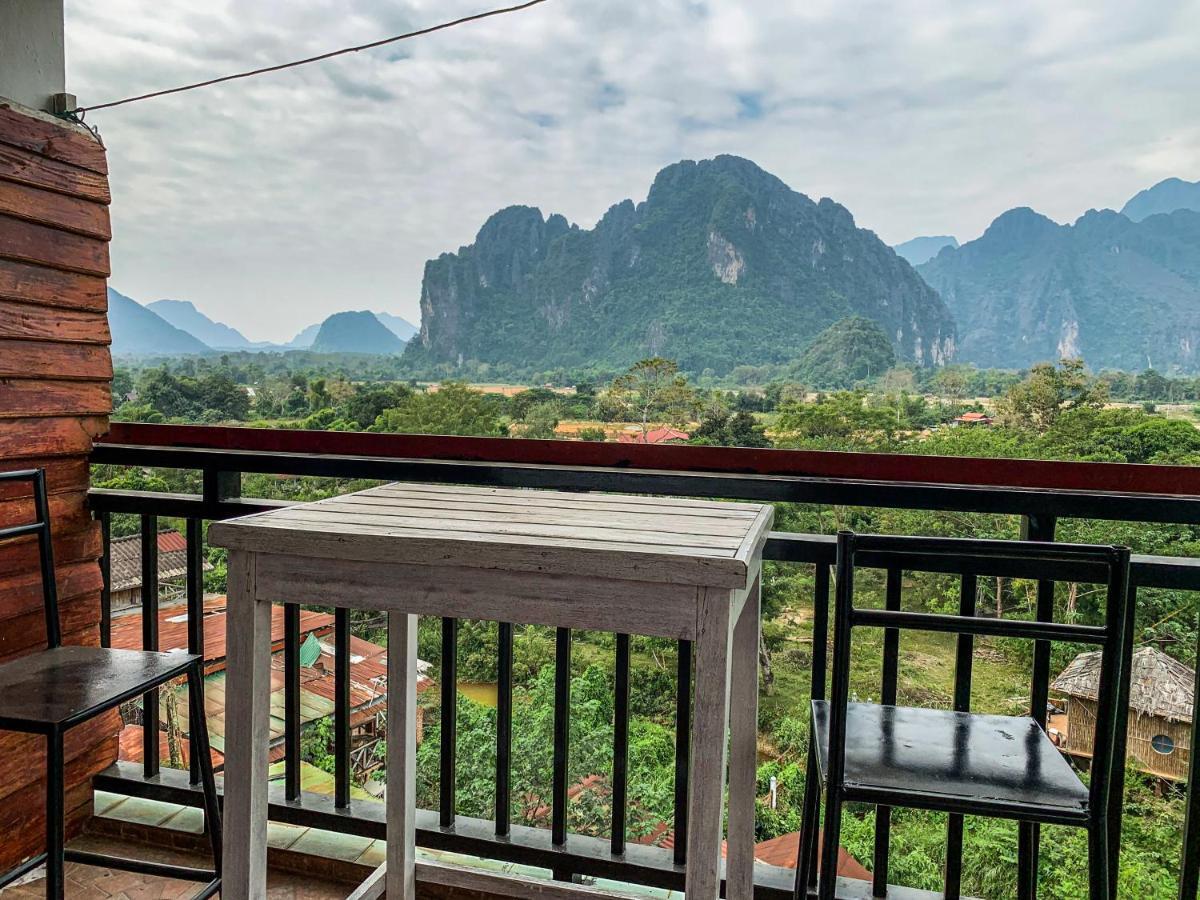 Bountang Mountain View Riverside Hotel Ванг-Виенг Экстерьер фото