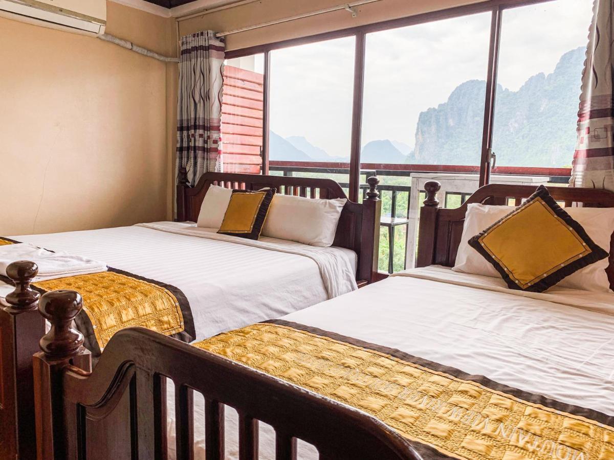 Bountang Mountain View Riverside Hotel Ванг-Виенг Экстерьер фото