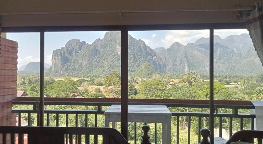 Bountang Mountain View Riverside Hotel Ванг-Виенг Экстерьер фото